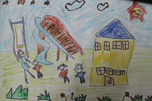 我爱我的幼儿园简笔画_我爱我的幼儿园图片欣