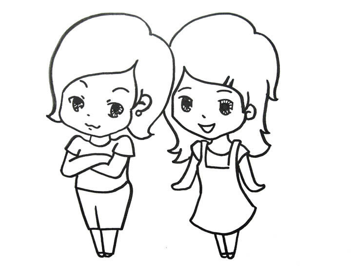 <em>两个小女孩</em>简笔画_<em>两个小女孩</em>图片欣赏_<em>两个小女孩</em>