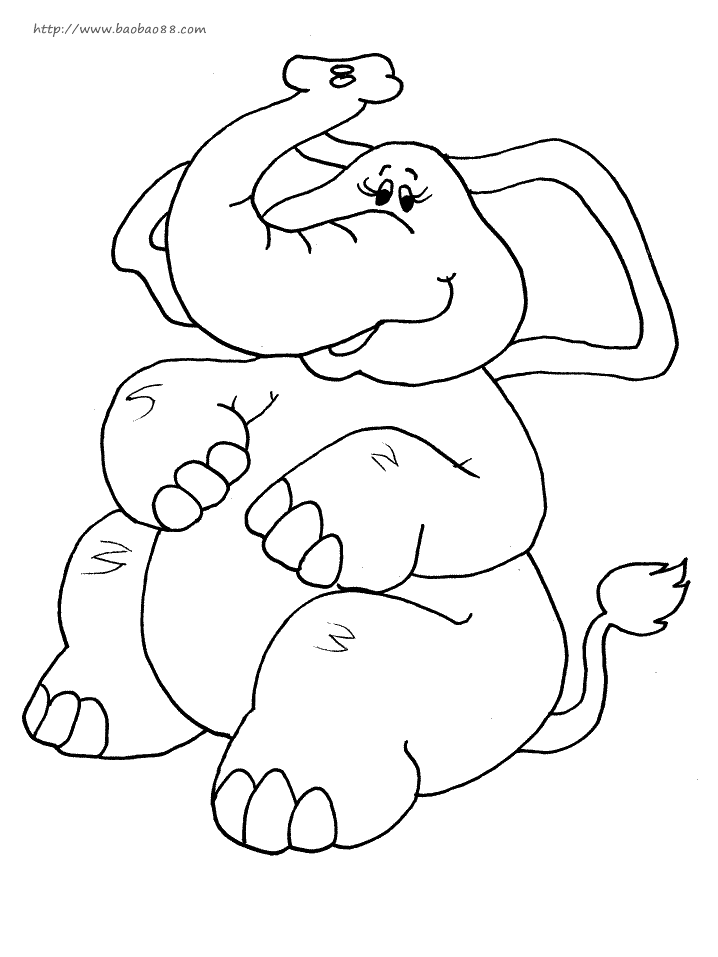 教你画憨厚的大象的简笔画教程简笔画_+教你画