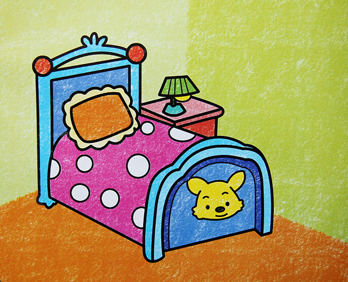 漂亮的床简笔画_漂亮的床图片欣赏_漂亮的床儿童画画作品-有伴网